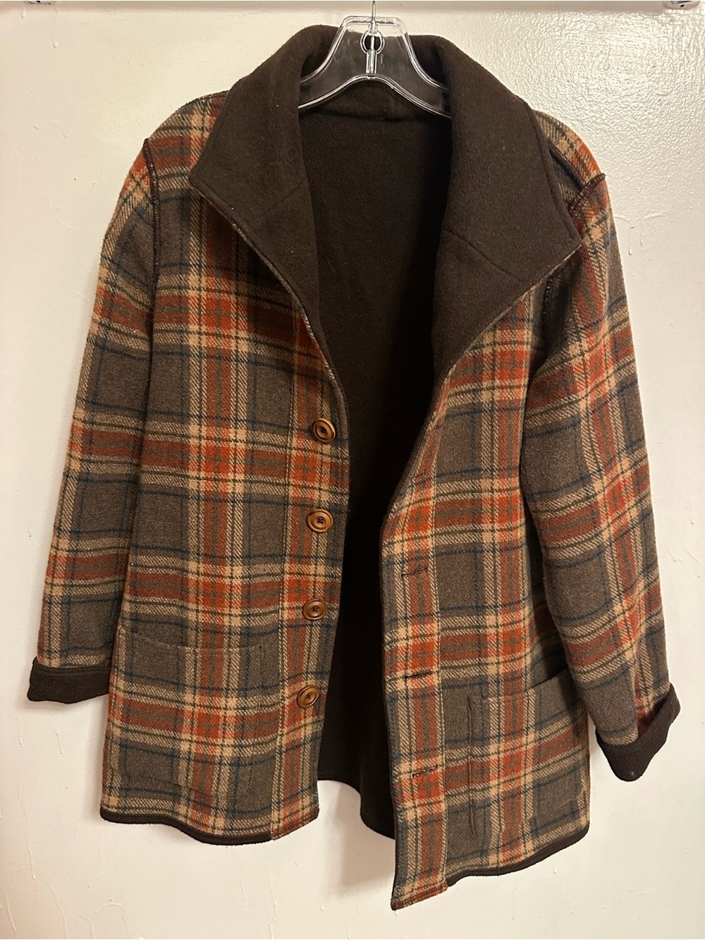 Wool Plaid Jacket